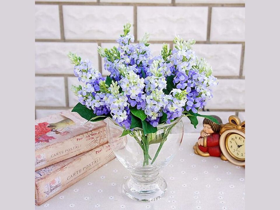 Artificial Outdoor Plants Vase Filler Flowers Silk Plastic