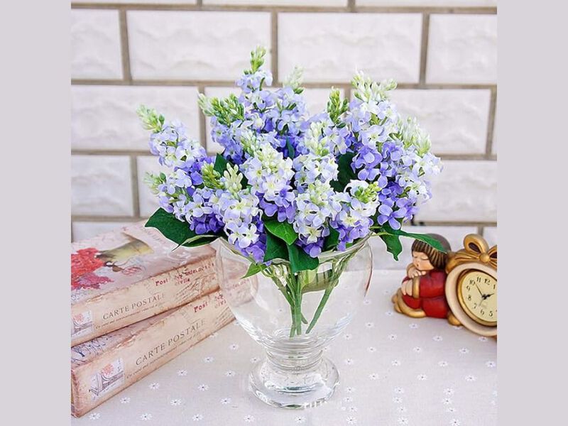 Artificial Outdoor Plants Vase Filler Flowers Silk Plastic image number 1