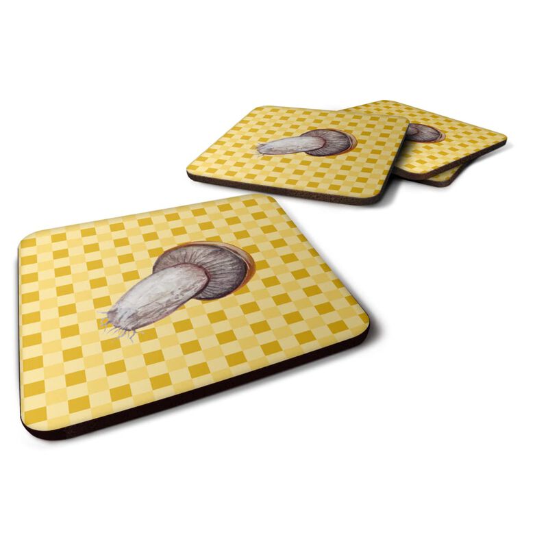 Caroline's Treasures Rotkappe Mushroom on Basketweave Decorative coasters, 3.5, Multicolor