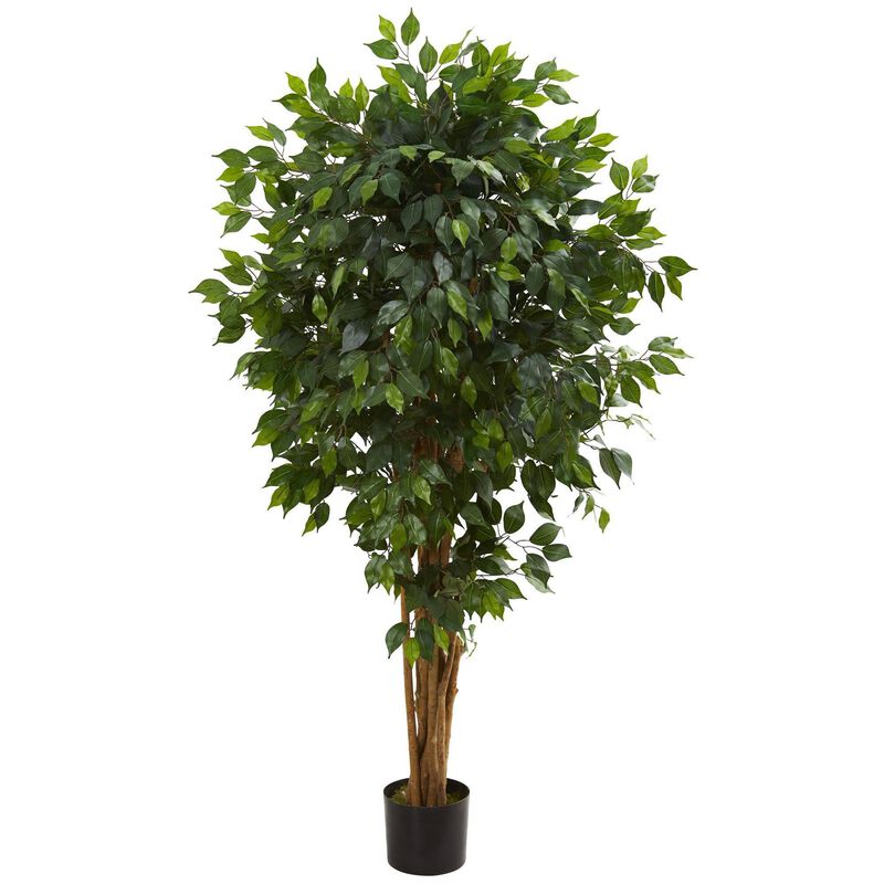 Nearly Natural 5.5-in Ficus Artificial Tree image number 1