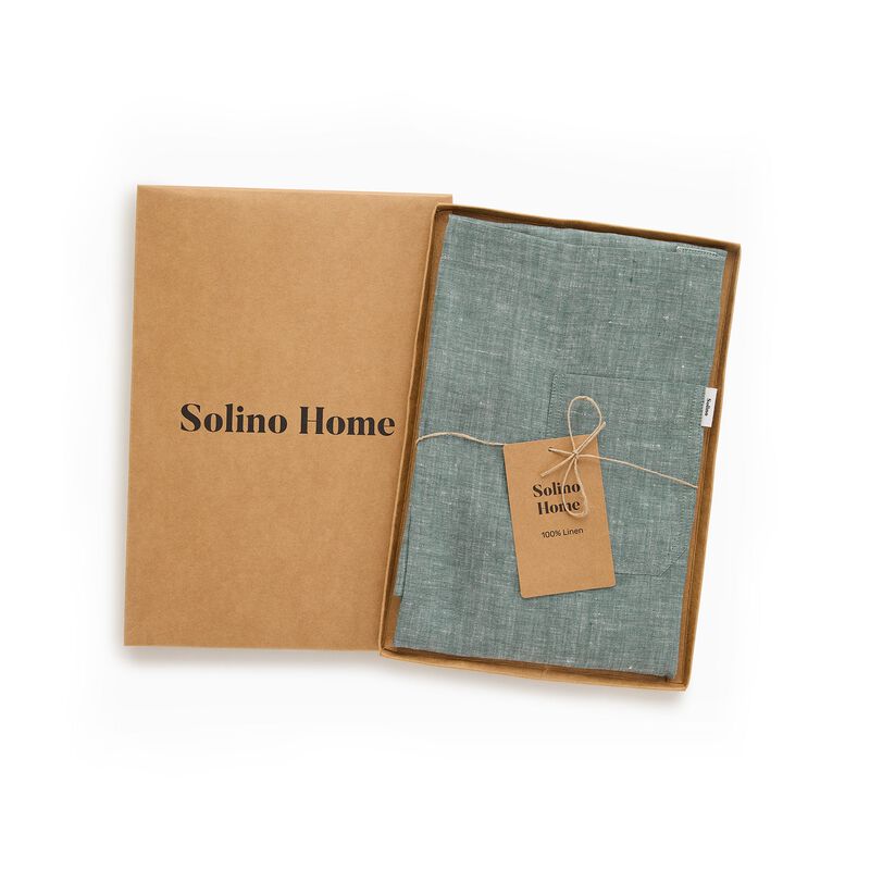 Solino Home 100% Pure Linen Apron - Kitchen Linen image number 3