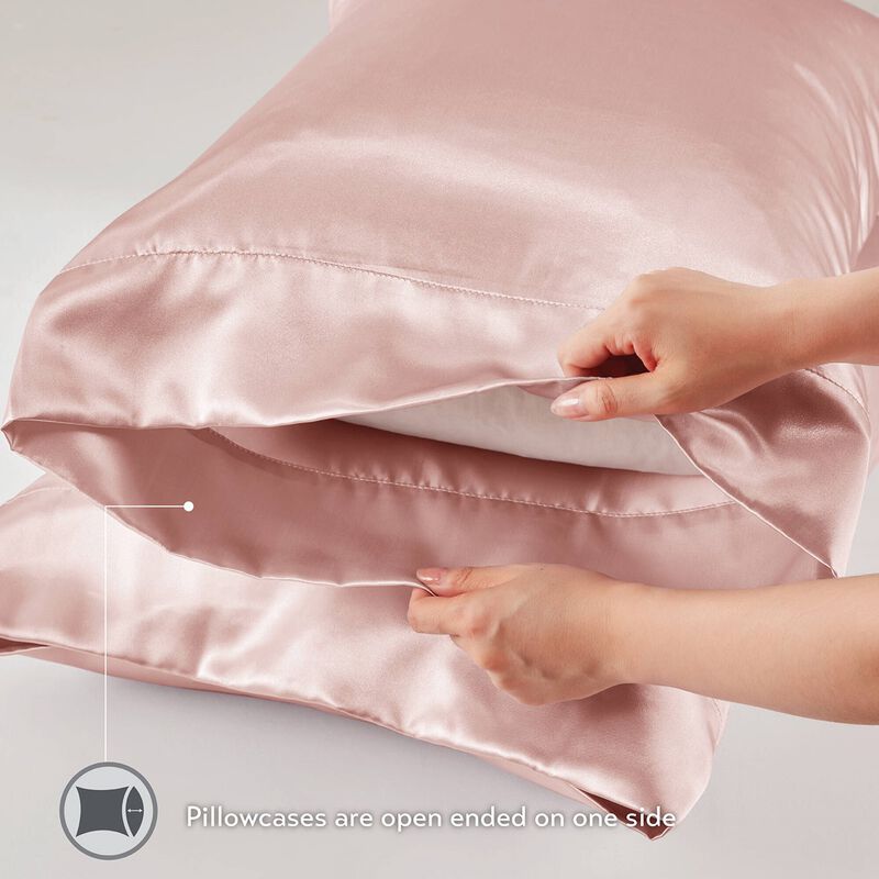 Gracie Mills Coralie 2-Peice Satin Pillowcase Set image number 3