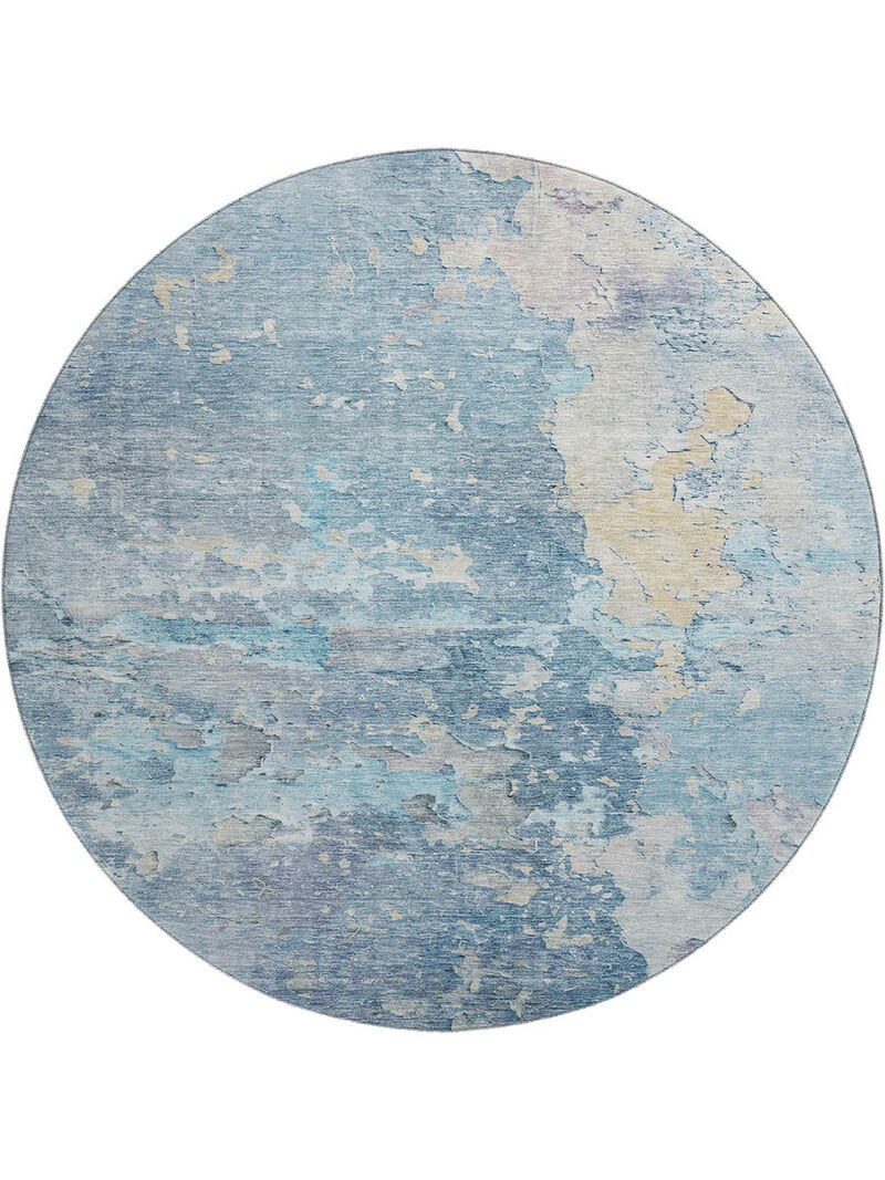Ravenna RN3 Blue 8' Round Rug