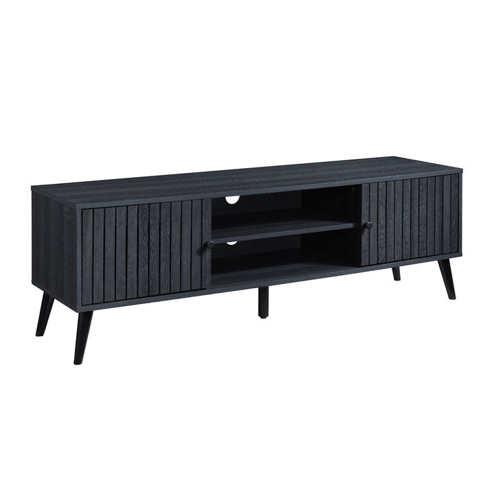 58.27 in. Wood TV Stand with 2 Storage Cabinets Fits TV's up to 65 in.