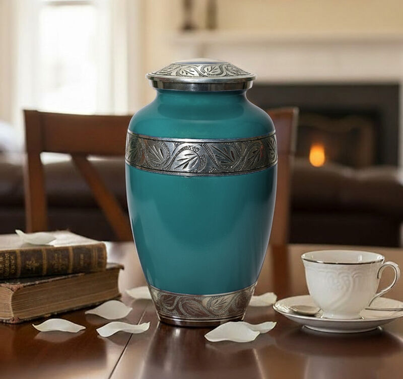 Leaf design urn image number 4