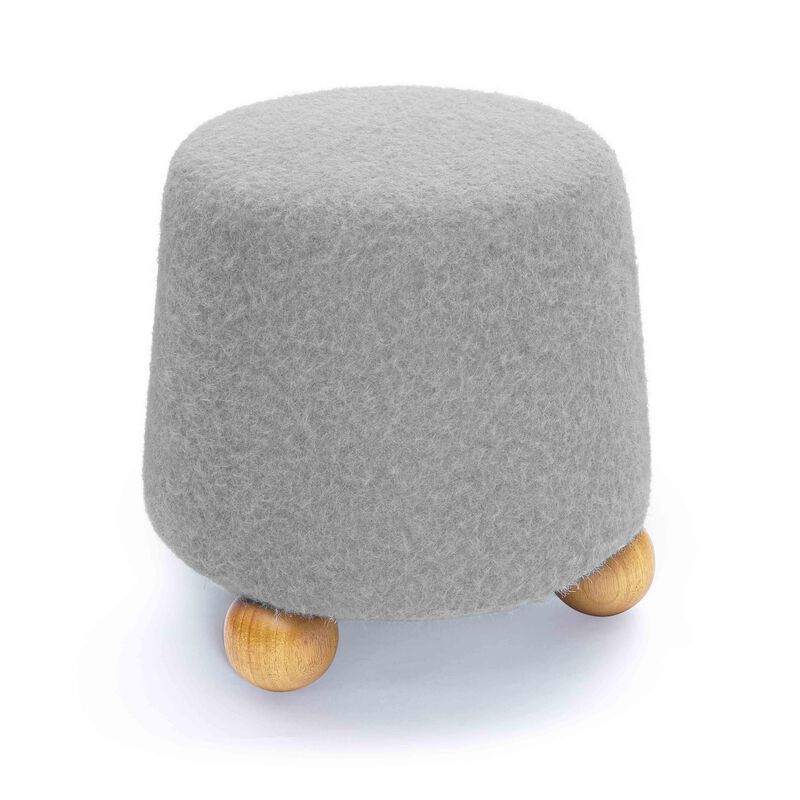 Jaine Loose Mohair Ottoman
