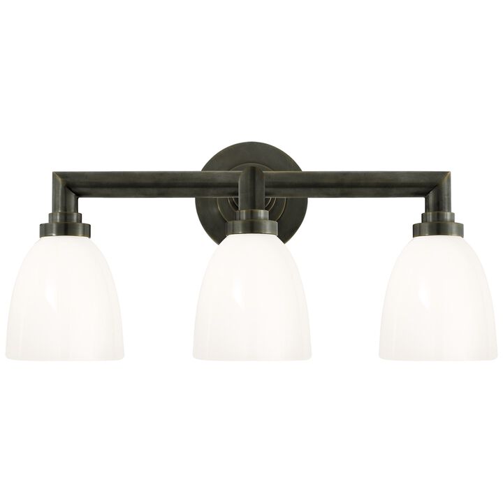 Wilton Triple Bath Light in Bronze