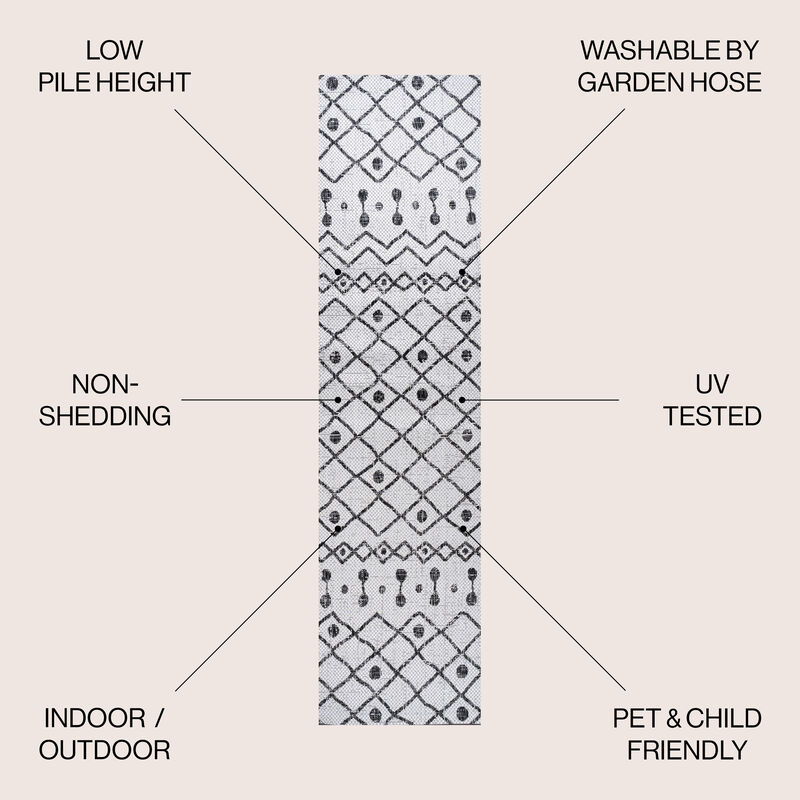 Nokat Tribal Bohemian Indoor/Outdoor Area Rug