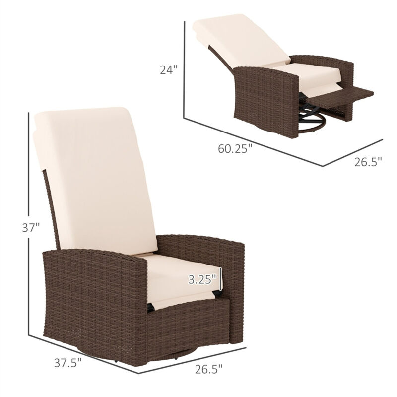 Outdoor Folding Lounge Chairs, Comfortable Recliners for Poolside, Patio, or Garden image number 2