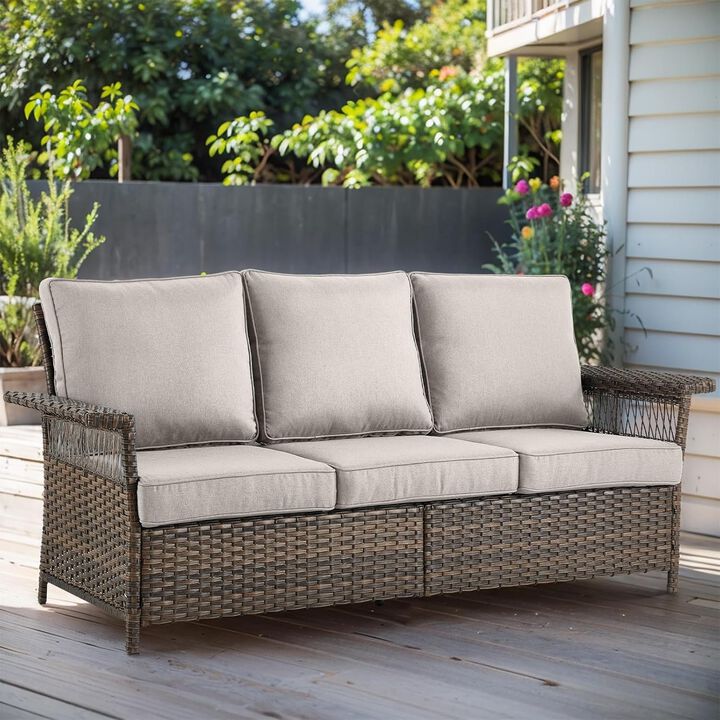 All Weather Rattan Wicker Patio Sofa