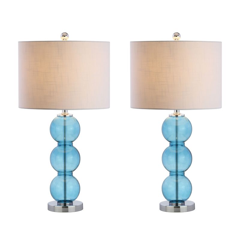 Bella Glass Triple Sphere LED Table Lamp (Set of 2)