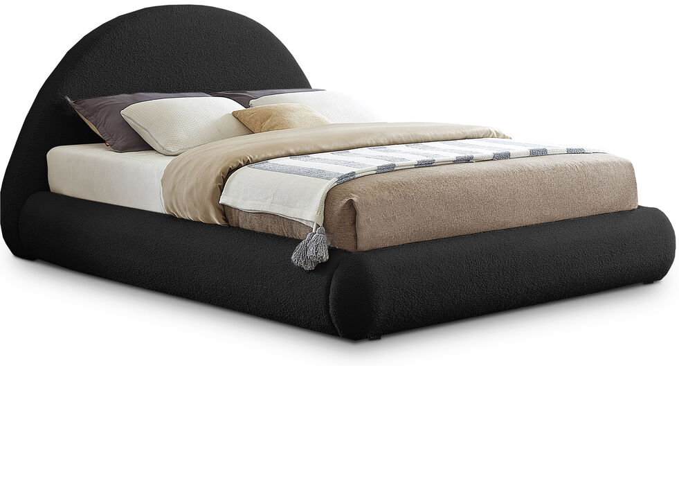 Meridian Furniture Rudy Black Teddy Fabric Full Bed