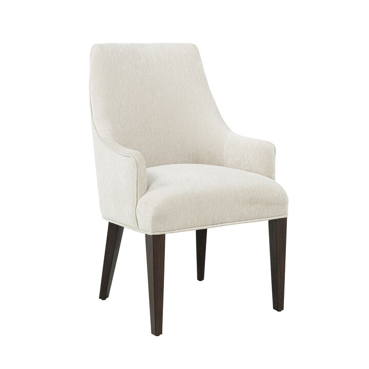 Beever White Dining Armchair