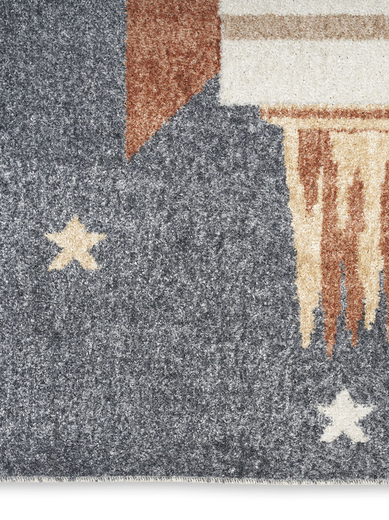 Astra Machine Washable ASW06 Sky Blue 3'3" x 5' Rug