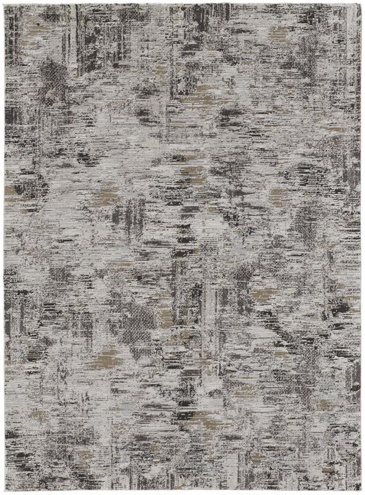 HomeRoots Abstract Distressed Area Rug