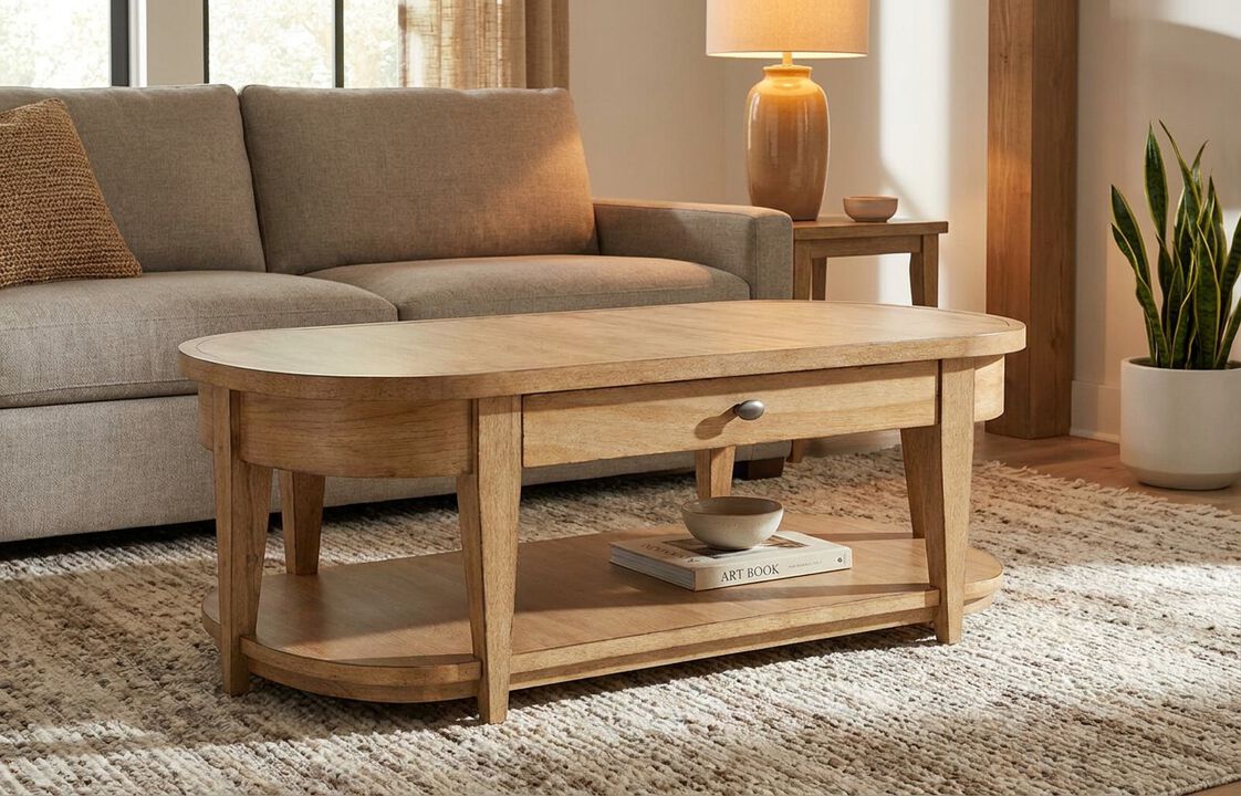 Todays Traditions Oval Cocktail Table