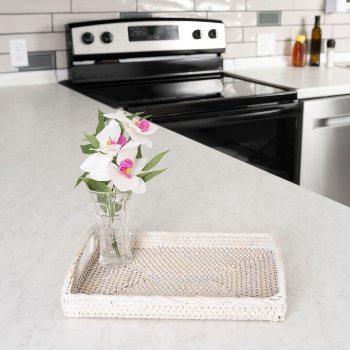 Saboga Home&trade; Rectangular Vanity Tray With High Handles