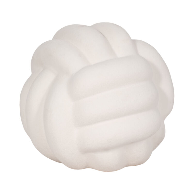 7" Knot Orb Rough Texture, White image number 1