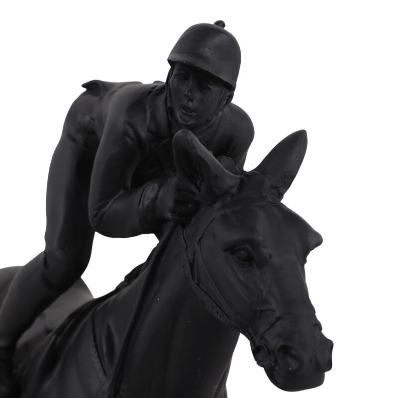 9x8" Horse & Jockey Figure image number 5