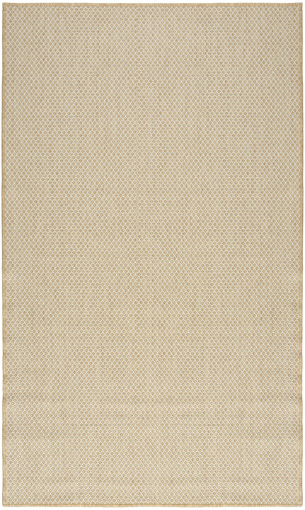 HomeRoots 2' X 3' Natural And Tan Geometric Indoor Outdoor Area Rug