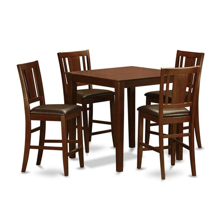 5 Pc pub Table set-counter height Table and 4 Stools.