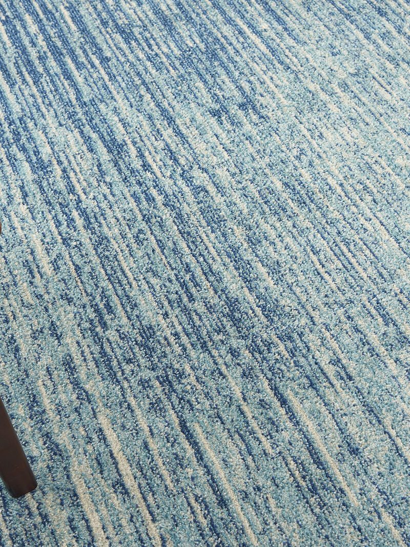 Passion PSN09 Navy/Light Blue 8' x Round Rug image number 7