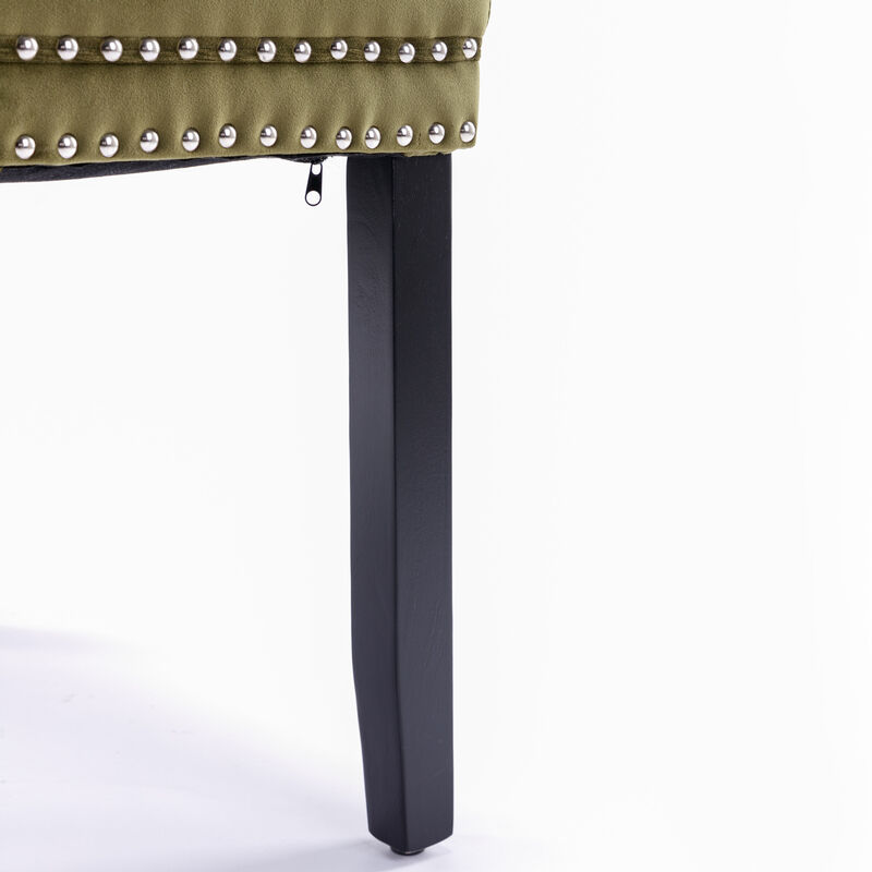 TATEUS High-end Tufted Solid Wood Contemporary Dining Chair