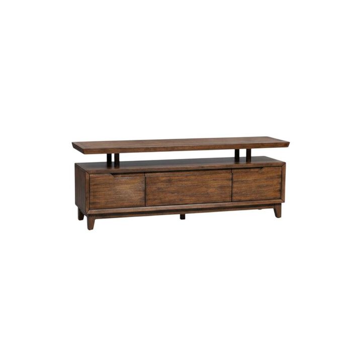 Liberty Furniture Bronze Spice TV Console with Solid and Manufactured Wood, Contemporary Style