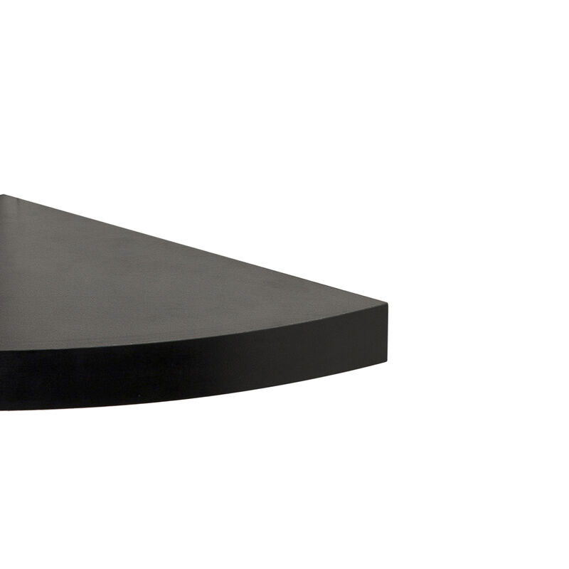 Laminate Corner Radial Shelves (Set of 2)