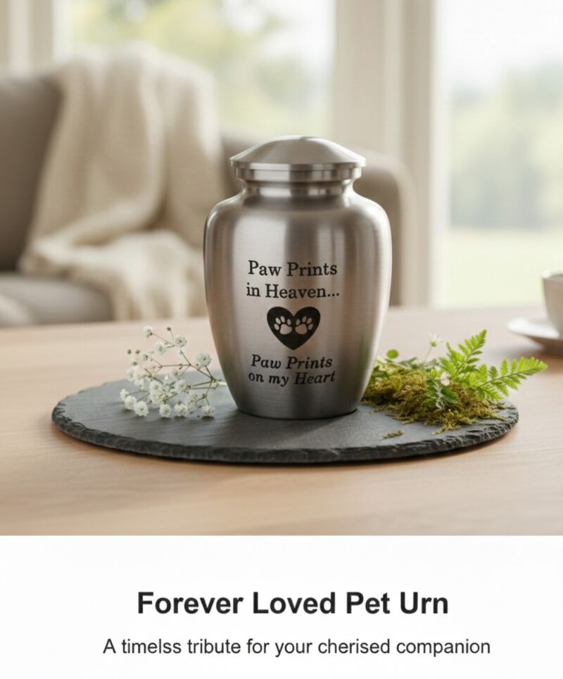Paw Prints Pet Memorial Urn image number 4
