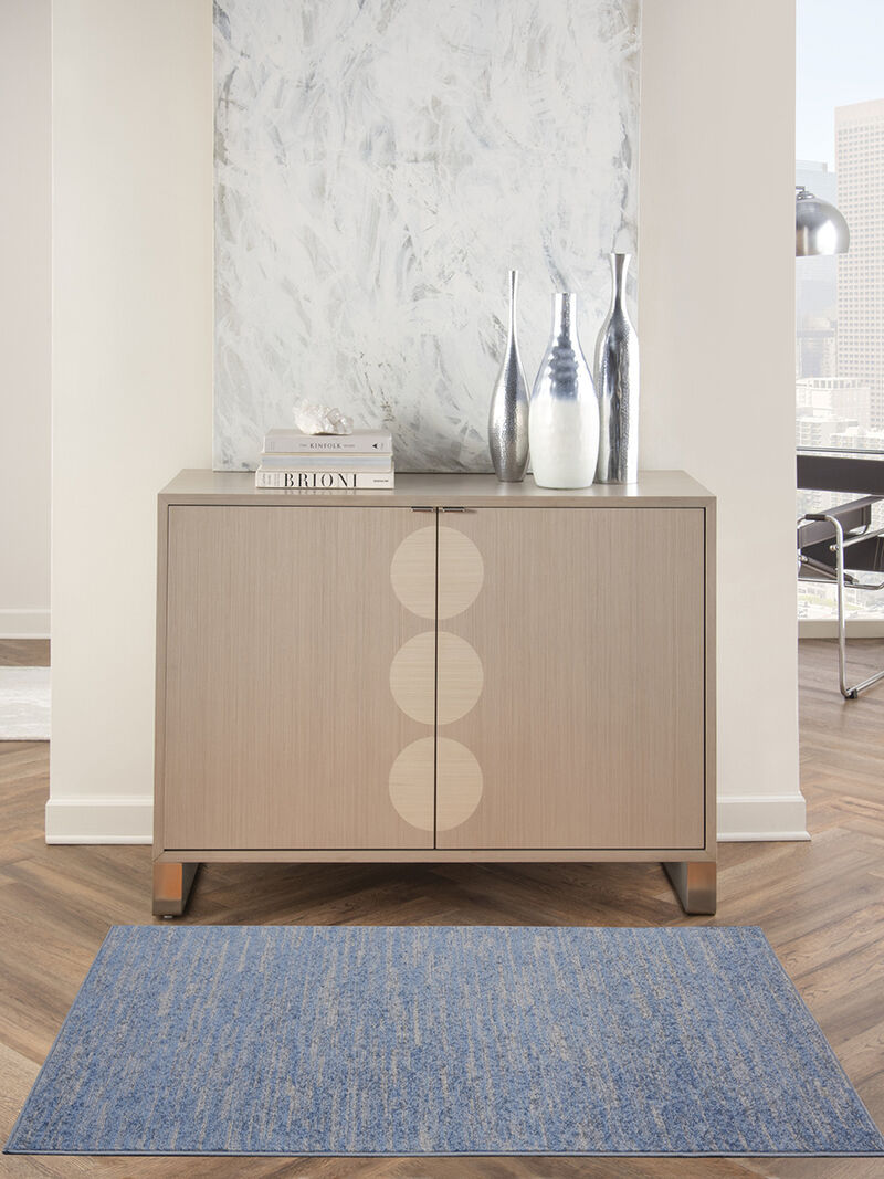 Nourison Essentials NRE01 Blue/Gray 3' x 5' Rug