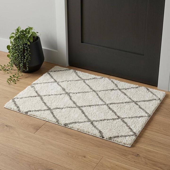 HomeRoots Geometric Lattice Scatter Rug