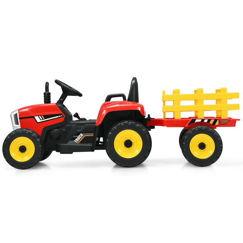 Kids 12V Ride On Tractor with 3 Speed Gears and Front Loader Ages 3 Plus image number 5