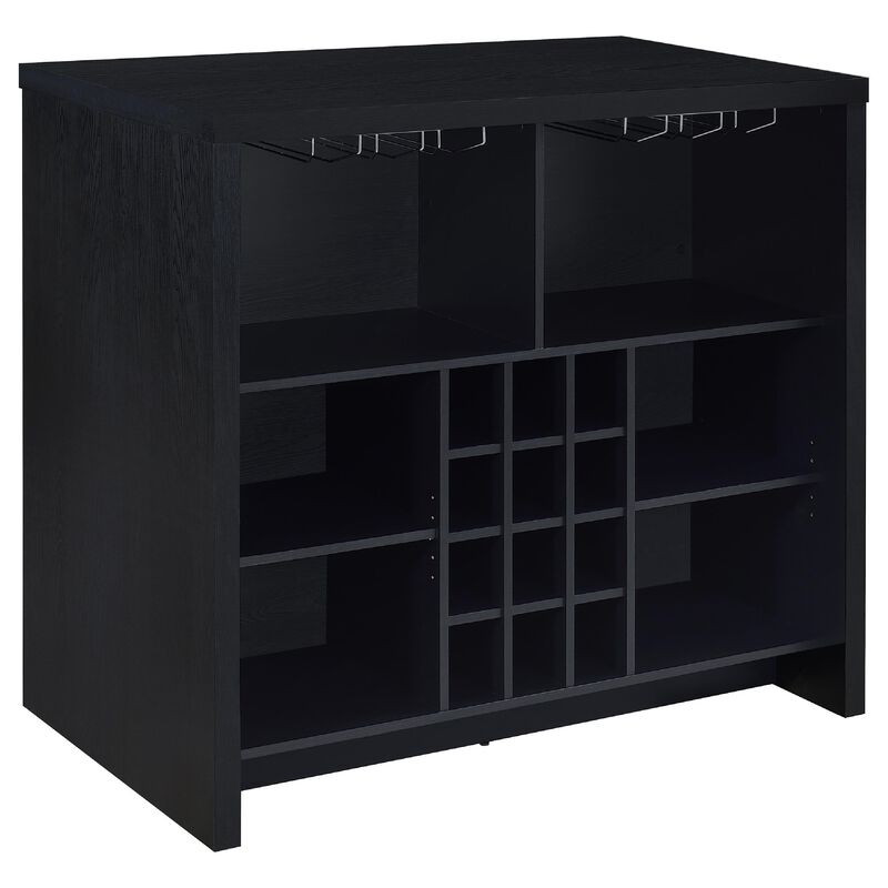 Anga Home Bar, 6 Shelves, 12 Bottle Holder, Stemware image number 2
