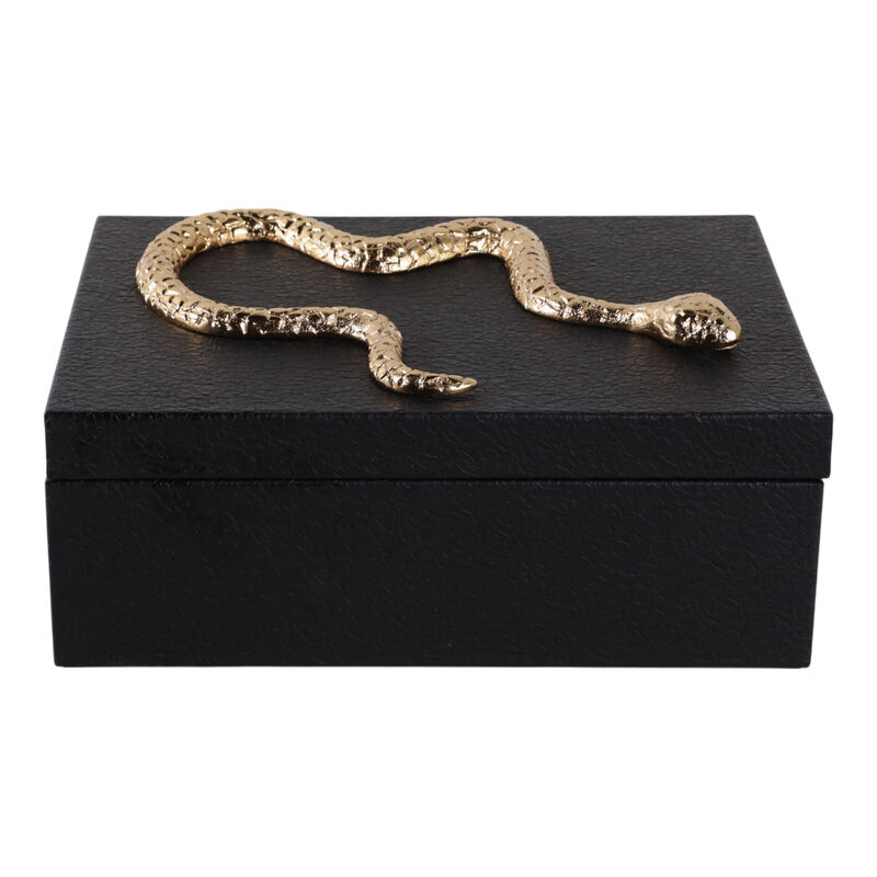 11x8" Faux Leather Snake Box image number 2