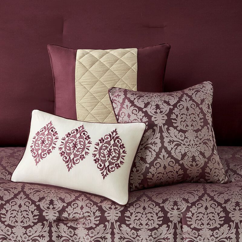 Gracie Mills Delilah 6 Piece Jacquard Comforter Set - Full/Queen