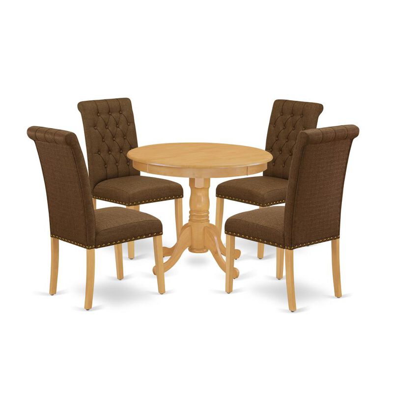 East West Furniture Dining Room Set Oak