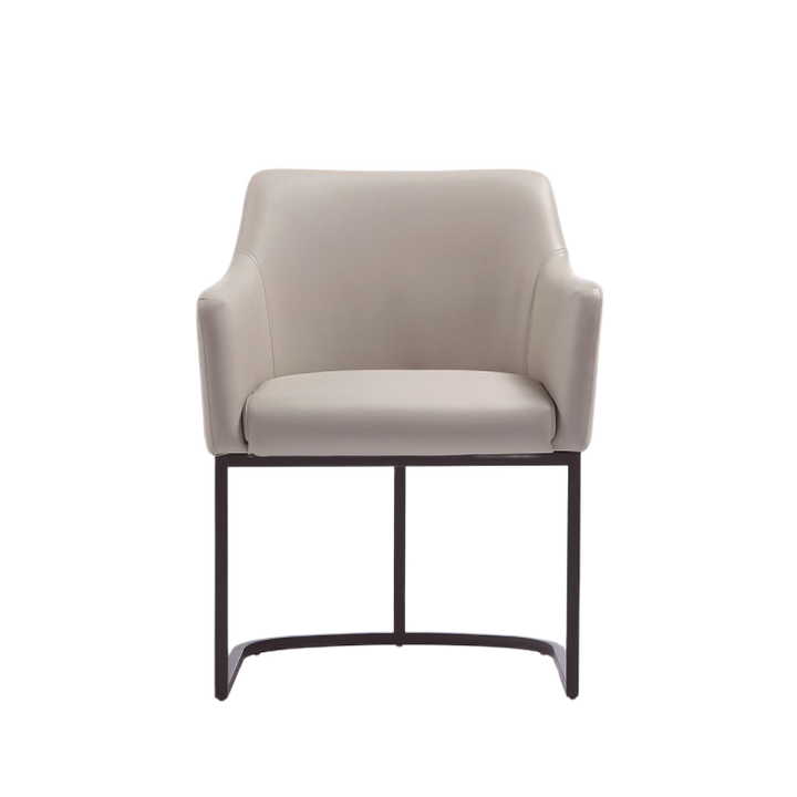 Serena Light Gray Dining Arm Chairs (Set of 2)