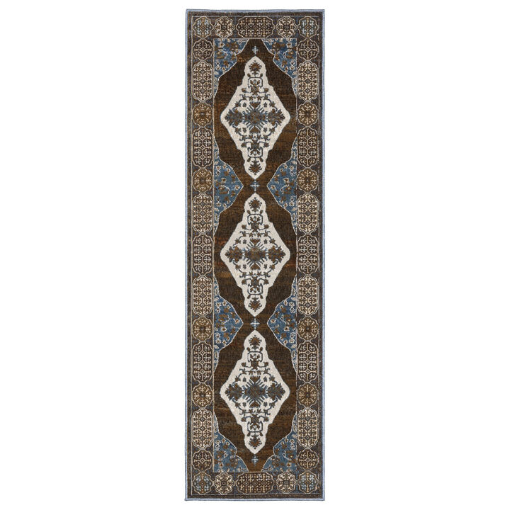 HomeRoots Medallion Area Rug