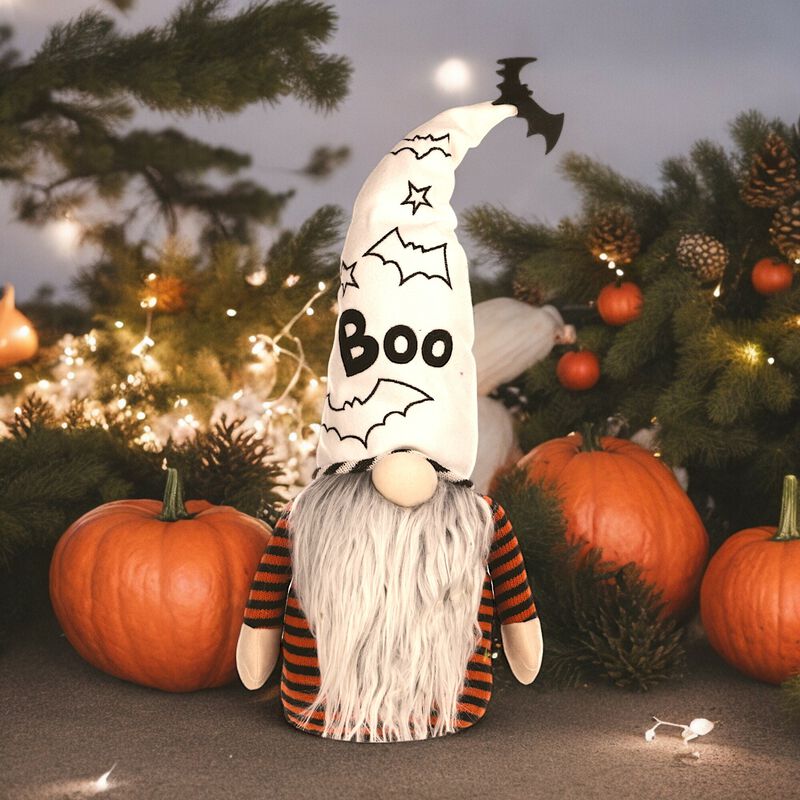 Ghost Gnome for Halloween Décor, Spooky Decorations, and Fall Festivities