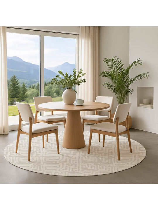 The Reserve TR1 Ivory 8' Round Rug