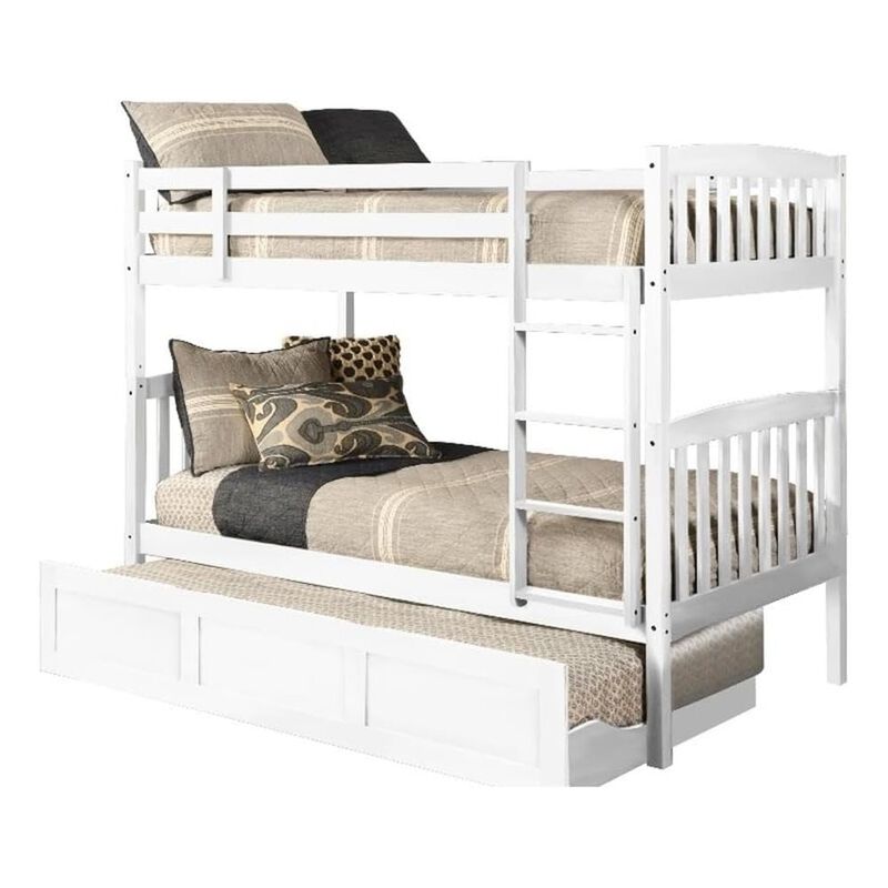 Claire Twin Wood Bunk Bed and Trundle Bed-Mattresses Not Included image number 0