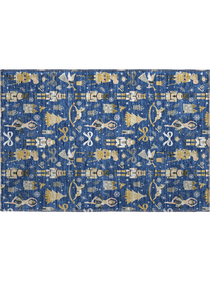Merry & Bright MY29 Navy 20" x 30" Rug