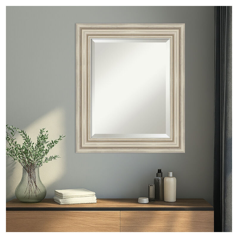 Sierra Beveled Wood Framed Wall Mirror image number 1