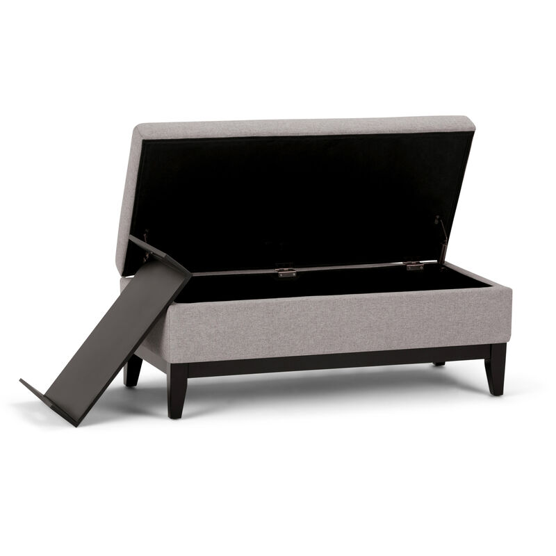 Simpli Home Oregon Storage Ottoman Bench with Tray image number 3