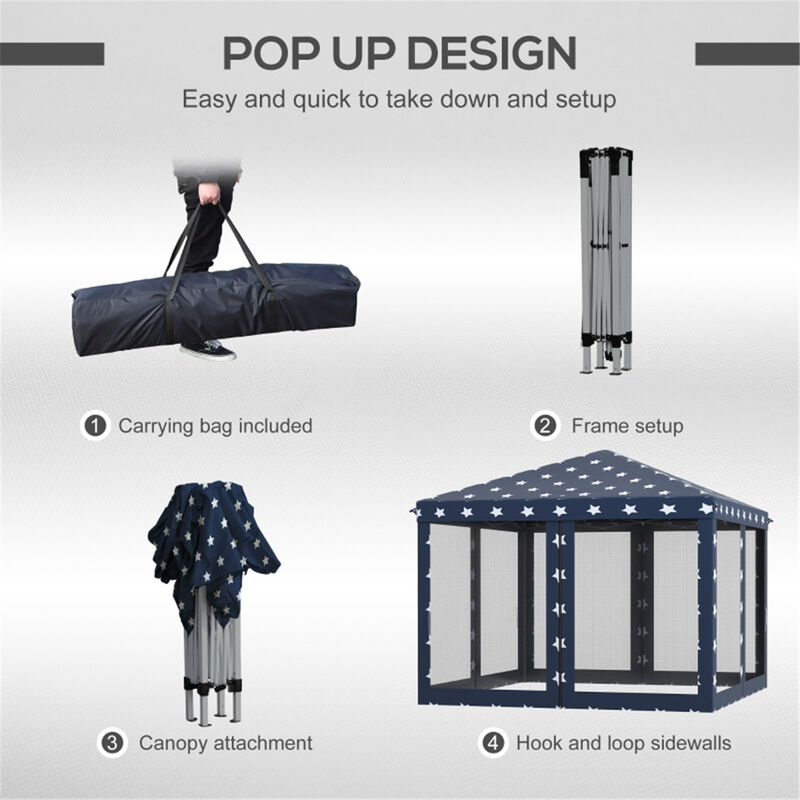 Easy Setup Pop Up Canopy Tent for Festivals and Celebrations