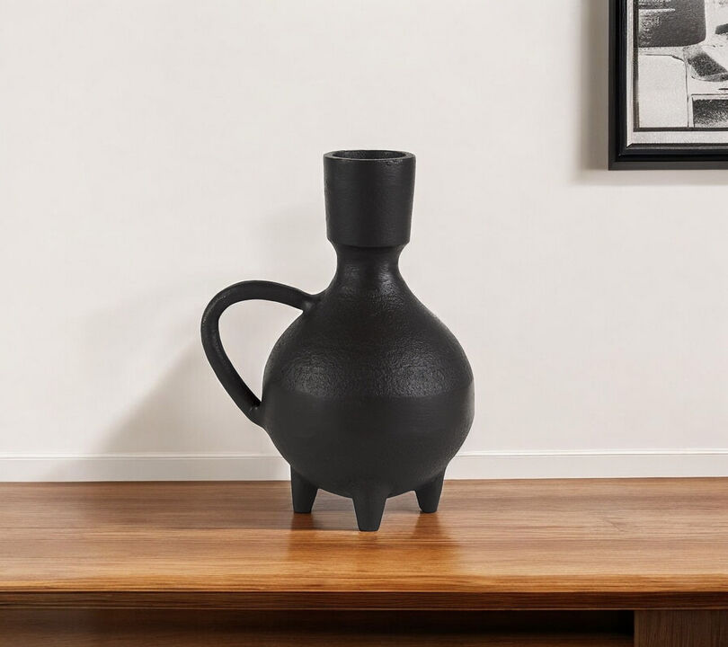 Modern Ceramic Round Jug Vase for Coffee Table or Entryway Decor