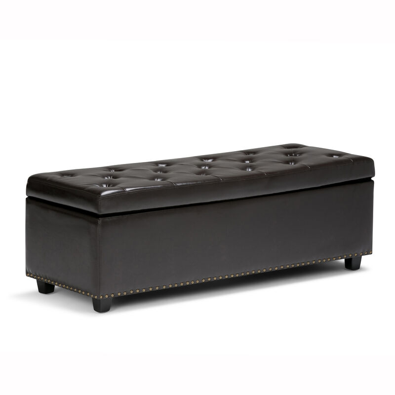 Simpli Home Hamilton Storage Ottoman image number 0