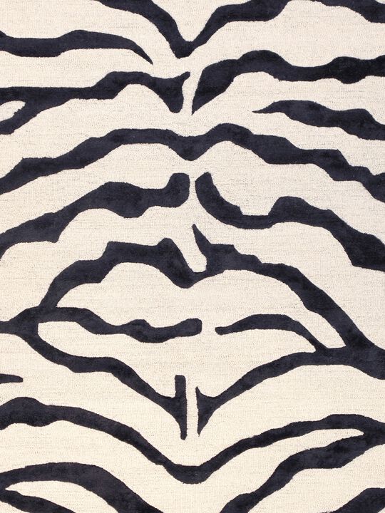 Pasargad Home Edgy Hand-Tufted Ivory Transitional Area Rug