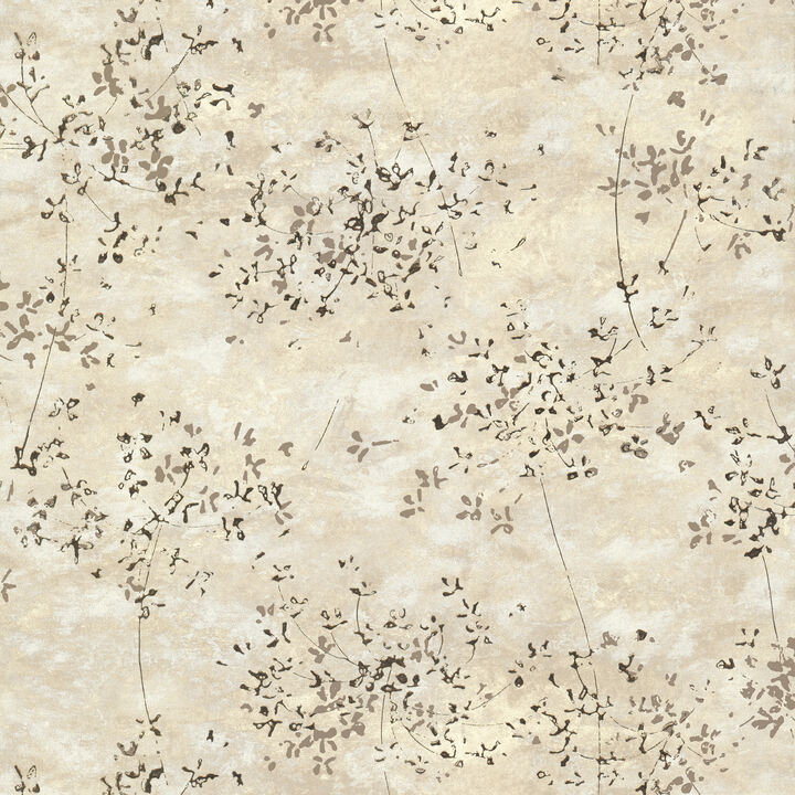 Arian Gold Inkburst Wallpaper (Set of 2)
